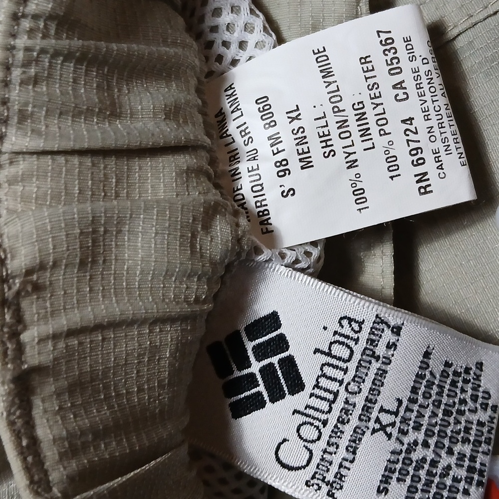 NWT Columbia Mens Pants/Shorts XL/40-42 - Picture 7 of 12